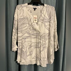 NWT flowy breezy The Limited Women’s Plus Floral Print Top or swim cover